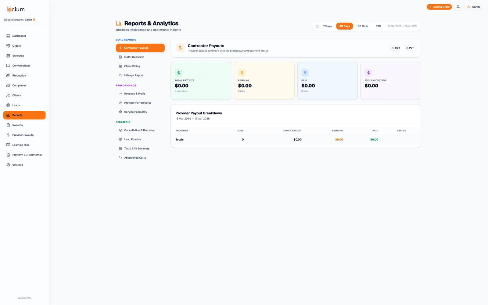 Finance & Revenue Analytics